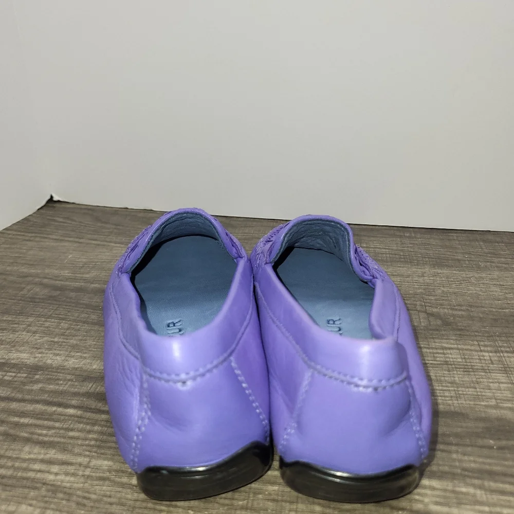 Robert Zur Petra In Purple A-Glove Leather Driving Shoes Size 6_5
